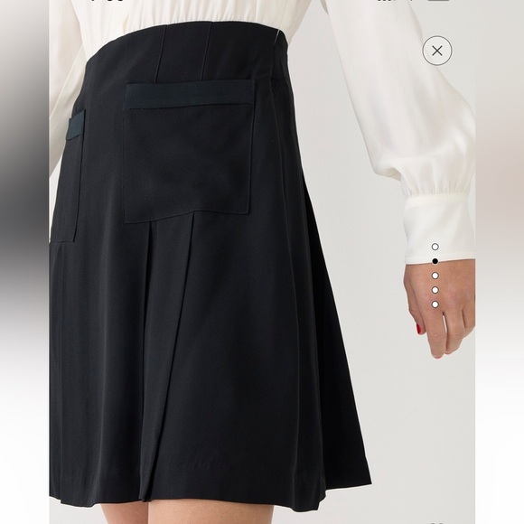 NWT J. Crew Button Front Crepe Shirtdress Sz 16. MSRP $228. - Picture 8 of 11